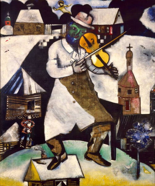 The Fiddler (Le Violoneux) 1912 - Marc Chagall - Art Prints