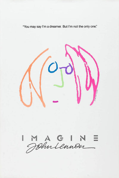 Imagine - John Lennon - Graphic Poster - Framed Prints