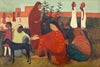 In The Ladies Enclosure - Amrita Sher Gil - Indian Art Masterpiece Painting - Large Art Prints