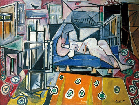In The Workshop (Dans LAtelier) - Pablo Picasso - Cubist Art Painting by Pablo Picasso