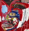 In This Case - Jean-Michael Basquiat - Neo Expressionist Skull Painting - Posters