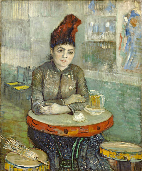 Agostina Segatori Sitting in the Café du Tambourin - Life Size Posters