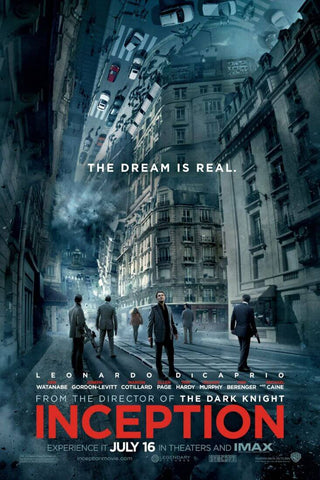 Inception - Leonardo DiCaprio - Christopher Nolan - Hollywood SciFi Movie Poster 2 - Canvas Prints