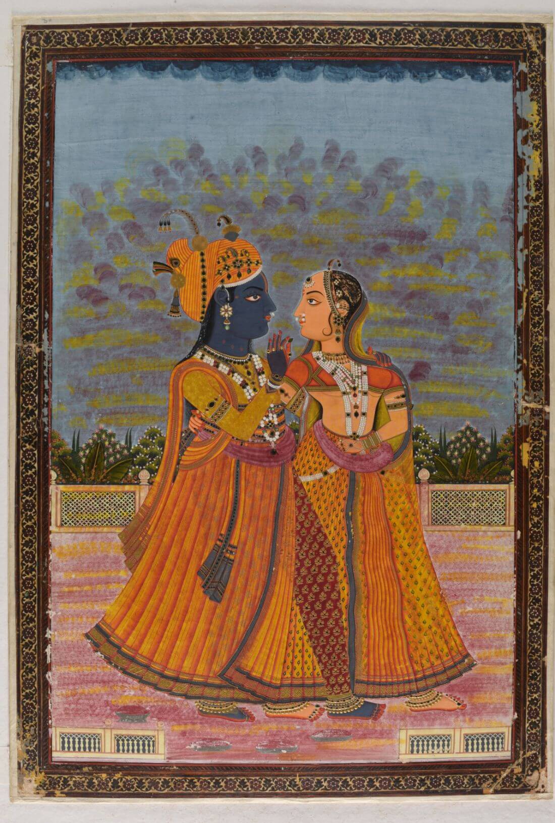 Rajastani Painting- Radha And Krishna Indian Miniature painting ...