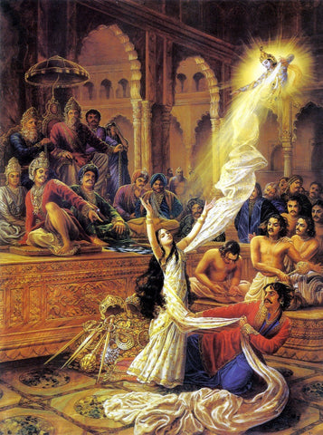 Indian Art - Contemporary Collection - Draupadi Disrobing - Posters