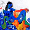 Indian Art - Painting - Krishna in Contemplation - Posters