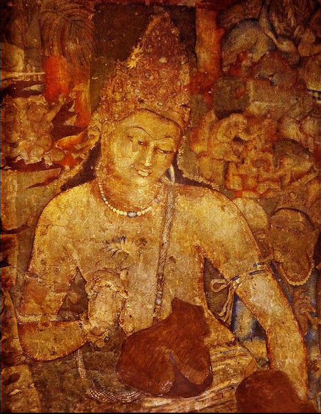 Indian Art - Ajanta Cave Art - Padmapani by Anonymous Artist | Tallenge Store | Buy Posters, Framed Prints & Canvas Prints