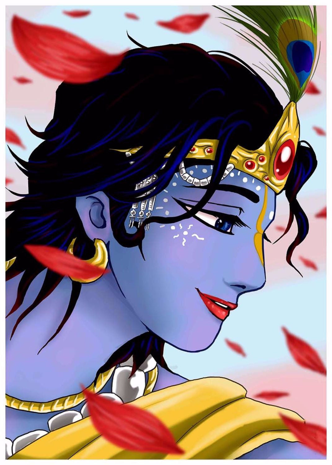 Original Painting of Krishna and Radha - Radhakant | NOVICA