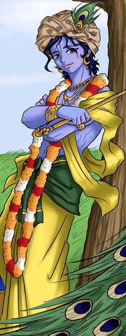 Indian Art - Digital Painting - Youthful Krishna - Posters