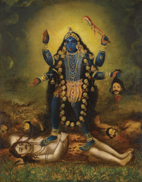 Indian Miniature Art - Goddess Kali - Art Prints