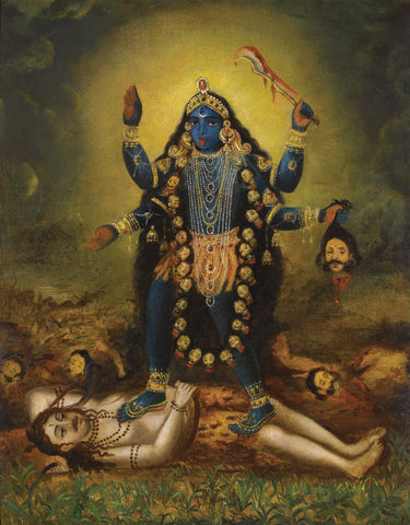 Indian Miniature Art - Goddess Kali - Life Size Posters by Kritanta Vala