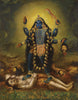 Indian Miniature Art - Goddess Kali - Framed Prints