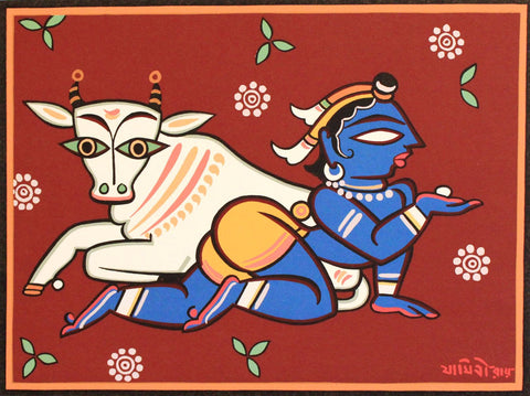 Krishna the Cowherd - Large Art Prints