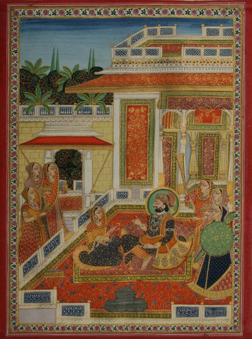 Indian Art - Jodhpur Takhat Singh - Miniature Painting - Posters by Tallenge Store