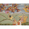 Indian Miniature Art - Pahari Style - Krishna Rescues Arjuna In A Battle with Nikumbha - Canvas Prints