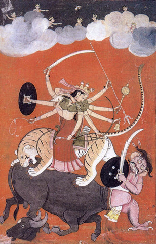 Pahari Styled Mother Goddess c1750 by Anonymous Artist