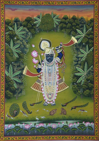 Indian Art Pichwai Shreenath Ji - Art Prints