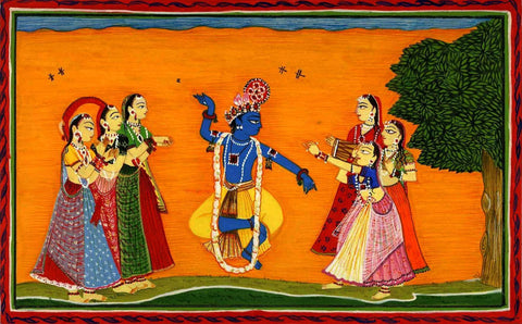 Gita Govinda Krishna - Framed Prints