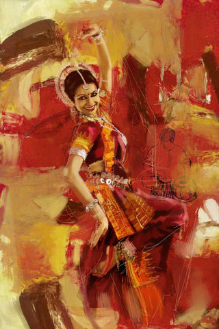 Indian Classical Dancer by Ananya Poddar