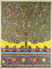 Indian Miniature Art - Mithila Style - Nature - Canvas Prints