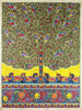 Indian Miniature Art - Madhubani Painting - One With Nature - Posters