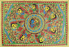 Indian Miniature Art - Mithila Style - Radha And Krishna - Framed Prints