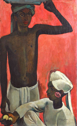 Indian Masters - Amrita Sher-Gil - Boy With Lemons - Posters by Amrita Sher-Gil
