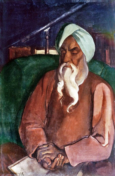 Indian Masters - Amrita Sher-Gil - Portrait Of Father - Canvas Prints