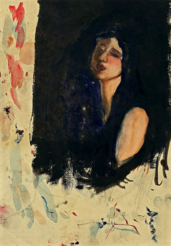 Indian Masters - Amrita Sher-Gil - Sorrow - Framed Prints by Amrita Sher-Gil