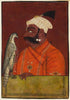 Indian Miniature Art - Maharaja Suraj Mal with a Hawk - Pahari Painting - Posters