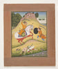 Indian Miniature Art - Nata Ragina Folio from a ragamala series (Garland of Musical Modes) - Rajasthan - Large Art Prints