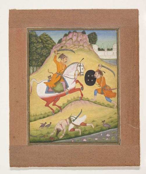 Indian Miniature Art - Nata Ragina Folio from a ragamala series (Garland of Musical Modes) - Rajasthan - Framed Prints