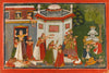 Indian Miniature Art - The Ordeal by Liquor - Chamba Style - Canvas Prints