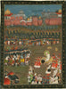 Indian Mughal Art - Emperor Aurangzeb at the siege of Golconda - Miniature Painting - Large Art Prints