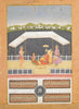 Indian Vintage Paiting - Ramayana - Hanuman offers respects to Rama - Rajput Painting - Bikaner - c1730 - Canvas Prints