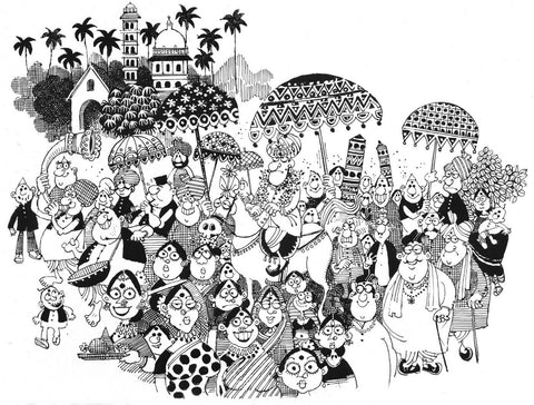 Indian Wedding Procession by Mario