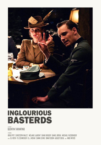 Inglourious Basterds - Poster Art - Quentin Tarantino Hollywood Movie Poster Collection - Canvas Prints