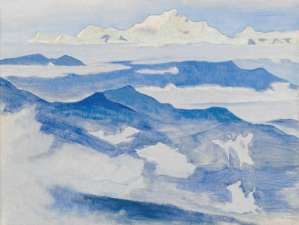 Evening, From The Himalayan- Nicholas Roerich Painting – Landscape Art - Framed Prints