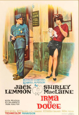 Irma la Douce – Jack Lemmon – Hollywood Classic English Movie Poster - Canvas Prints by Classics