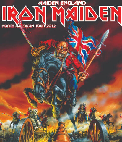 Iron Maiden - Maiden England 2012 Tour - Heavy Metal Music Concert Poster - Art Prints by Music & Musicians Collection