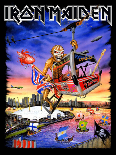 Iron Maiden - O2 London - Heavy Metal Music Concert Poster - Framed Prints