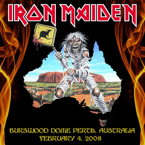 Iron Maiden - Perth Australia 2008 Tour - Heavy Metal Music Concert Poster - Posters
