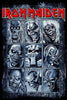 Iron Maiden - The Many Faces Of Eddie - Heavy Metal Hard Rock Music Poster - Framed Prints