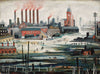 Iron Works - L S Lowry RA - Canvas Prints