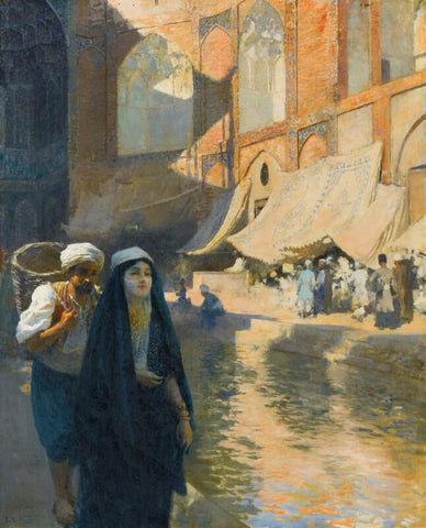 Isfahan Bazaar by Edwin Lord Weeks