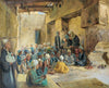 Islamic Miniature - L'Ecole Coranique(The Coranic School) - Canvas Prints