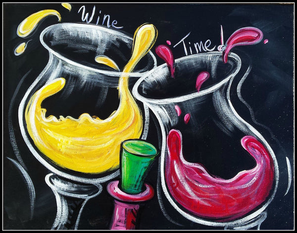 Its Wine Time - Canvas Prints