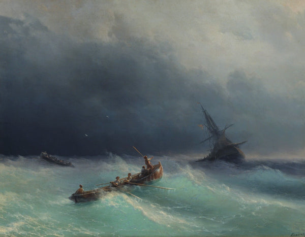 Storm at sea - Large Art Prints