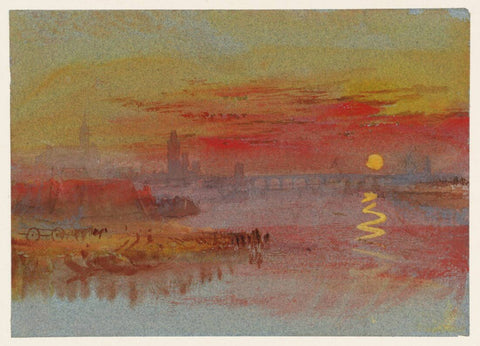 The Scarlet Sunset c.1830–40 - Canvas Prints
