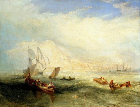 Line Fishing, Off Hastings - Large Art Prints by J.M.W. Turner